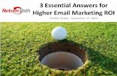 3 Essential Answers for Higher Email Marketing ROI