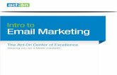 Email marketing course act on center of excellence