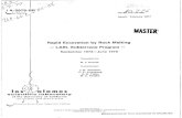 LASL Subterrence Program - rapid excavation by rock melting, 1976, 89p