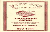 West End Pizza - Catering Menu