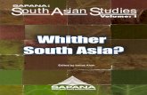 Whither South Asia