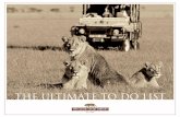 The Ultimate To Do List - Africa 2008/10