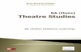 BA (Hons) Theatre Studies -  E-Brochure