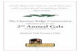Chestnut Ridge Conservancy 2nd Annual Gala Program