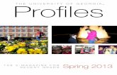 University of Georgia Profiles Spring 2013