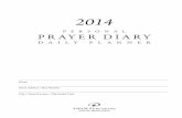 2014 Personal Prayer Diary sample