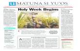 U Matuna Si Yu'os: Vol. 66 No. 14, April 1, 2012