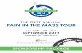 The Pain in the Mass Tour Sponsorship Package