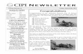 CIPI Newsletter - March 9, 2012