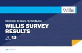 Willis 2013 Survey Report -  Increase In State Pension Age