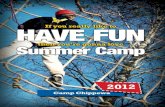 2012 Camp Chippewa Summer Camp Brochure
