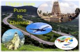 Now booking of Flights from Pune to Chennai is very easily at flywidus