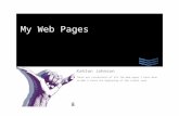 My Webpages