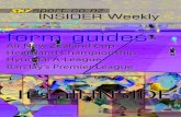 INSIDER Weekly Form Guides - 5 Oct 2009