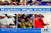 Hopkins Senior High Course Catalog 2013-2014