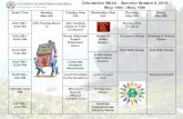Summer A 2012 Orientation Schedule
