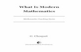 What is Modern Mathematics