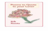 Poems to Quote to your Lover