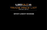 LEDHut Trade Price List - Winter 2012 - Spotlights