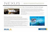Summer issue of NEXUS, the Ryerson University Library and Archives newsletter