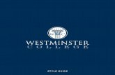 Westminster College Style Guide