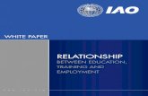 Relationship between education white paper iao aug 2013