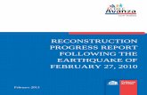 Reconstruction progress report February 2013