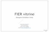 FIER vitrine SS15 - Designer Presentation