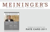 Rate Card MEININGER'S WINE BUSINESS INTERNATIONAL
