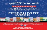 2014 Alexandria Restaurant Week Menus