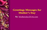 Greetings messages for mother’s day