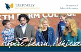 Tarporley Sixth Form Prospectus
