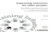 Improving Outcomes for Older People