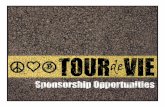 Tour de Vie Sponsorship Opportunities
