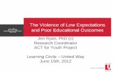 The Violence of Low Expectations & Poor Educational Outcomes