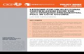 Lessons for UN Electoral Certification from the 2010 Disputed Presidential Poll in Cote d'Ivoire