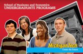 Undergraduate Programs School of Business and Economics at Michigan Tech