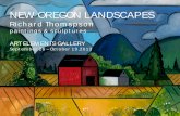 NEW OREGON LANDSCAPES sculpture and paintings by Richard Thompson