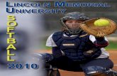 2010 Lincoln Memorial University Softball Media Guide