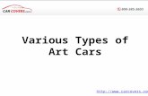 Various types of art cars