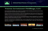 Taurus Invstment Holdings Corporate Presentation