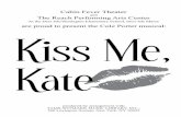 Kiss Me Kate Program 1