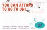 Student Guide - You can afford to go to Uni