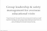 Group leadership and safety management for overseas educational visits