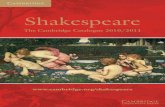 cambridge shakespeare catalogue 2010-2011