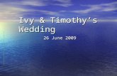 2009.06.26 - Ivy & Timothy's Wedding