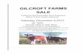 Gilcroft Farms Sale