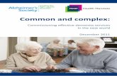 Commissioning effective dementia in the new world