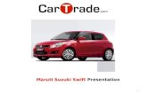 Maruti Suzuki Swift Presentation: By CarTrade
