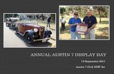 Annual Austin 7 Display Day 2011